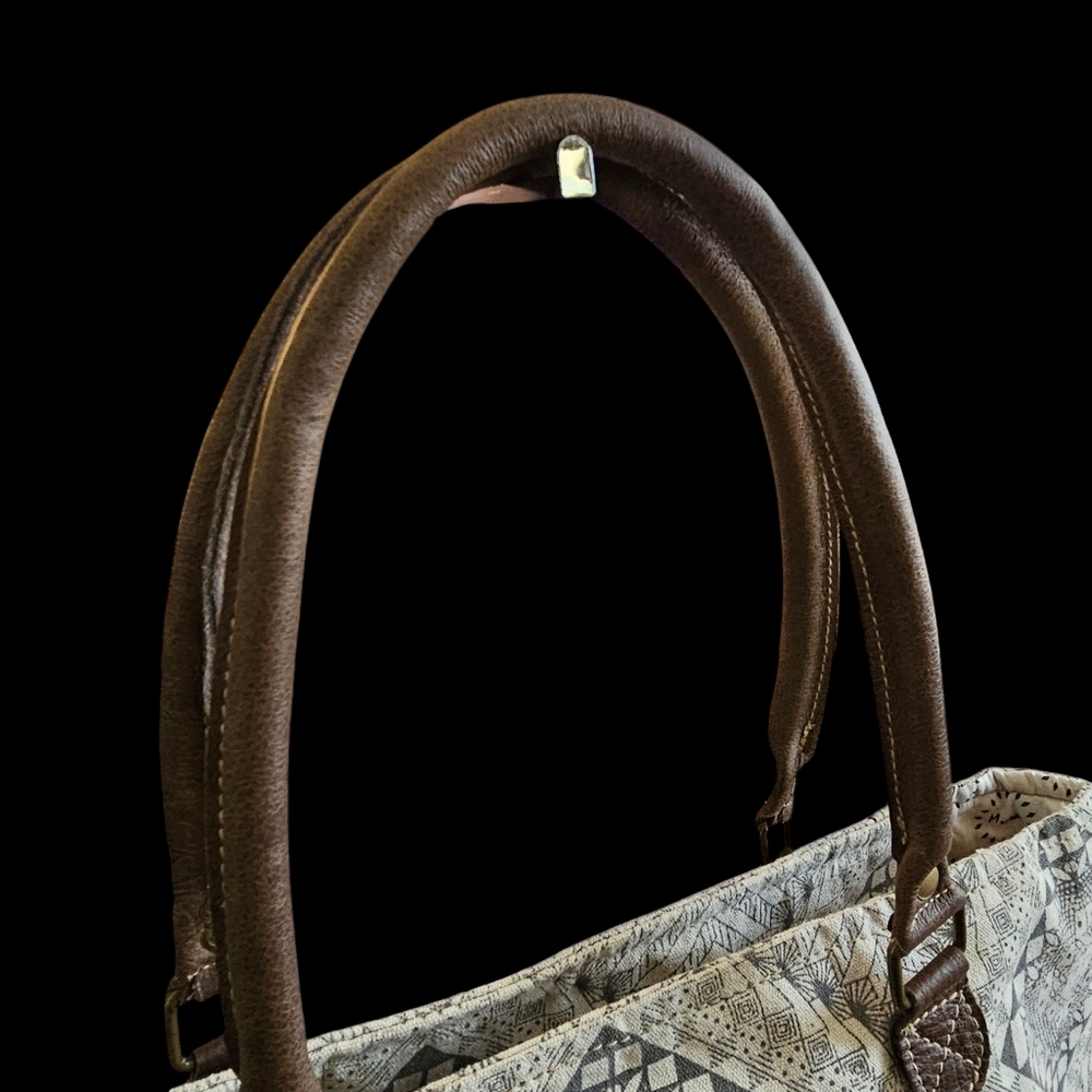 Myra Artisan Canvas Tote Bag - Picture 8 of 11